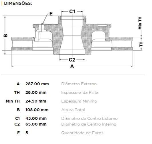 FREMAX DISCO FRENO RANGER 98> DV  