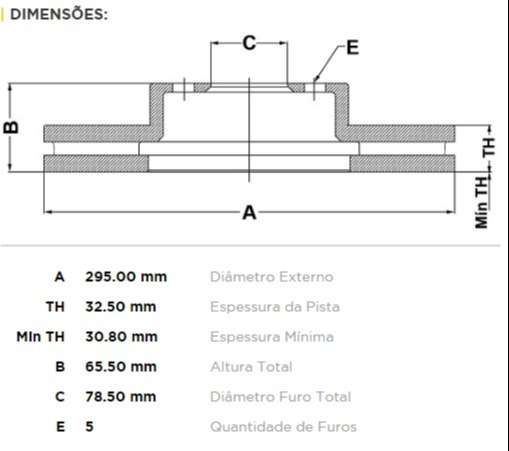 FREMAX CAMPANA FRENO FORD RANGER 4x2 MAZDA PICK UP