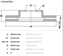 [7929.0334] FREMAX CAMPANA FRENO FORD RANGER 4x2 MAZDA PICK UP