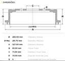 [7930.0334] FREMAX CAMPANA FRENO FORD RANGER 4x2 - 4x4 '99