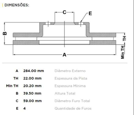 FREMAX DISCO FRENO FIAT ´PUNTO 1.8/2.0 /ALFA 145 146