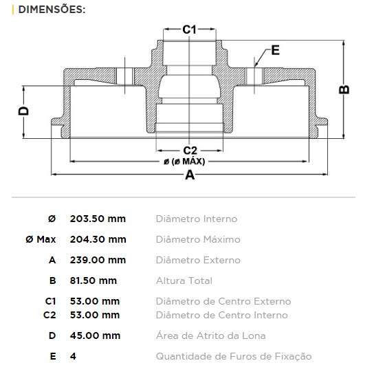 FREMAX CAMPANA FRENO ECOSPORT/FIESTA MAX/FOCUS C/RODAM.