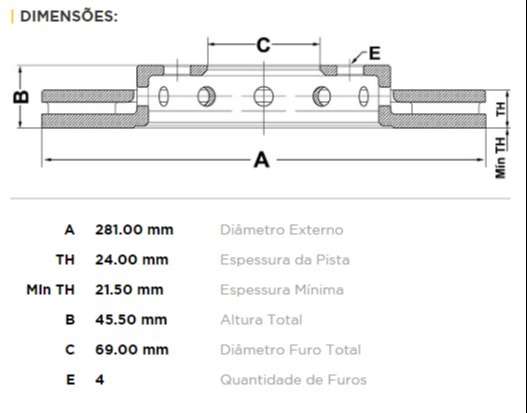 FREMAX DISCO FRENO VOLVO S40 97> DV  