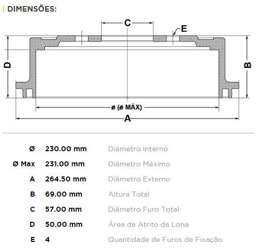 FREMAX CAMPANA FRENO ASTRA MERIVA VECTRA T