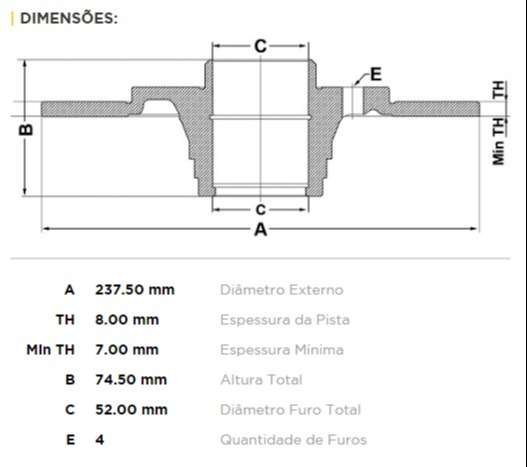 FREMAX DISCO FRENO R 19 / MEGANE TS  