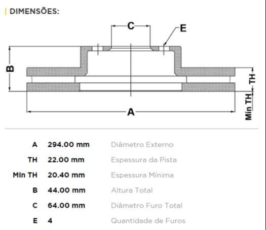 FREMAX DISCO FRENO MINI COPER 1.6 07/08  