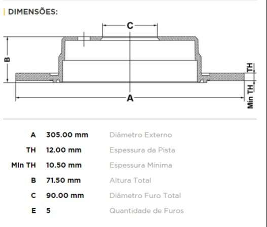 FREMAX DISCO FRENO MASTER 2012> TRASERO  