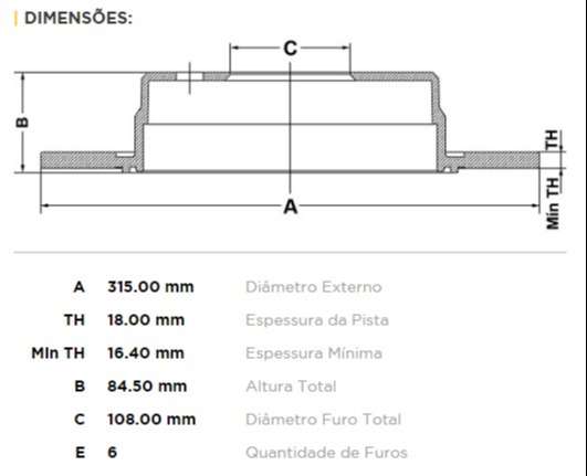 FREMAX DISCO FRENO MITSUBISHI MONTERO  