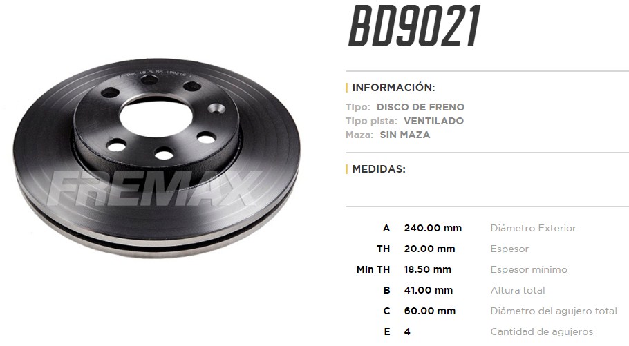 FREMAX DISCO FRENO CORSA 2002> DV