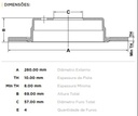 [9041.0334] FREMAX DISCO FRENO MERIVA / VECTRA TRASERO