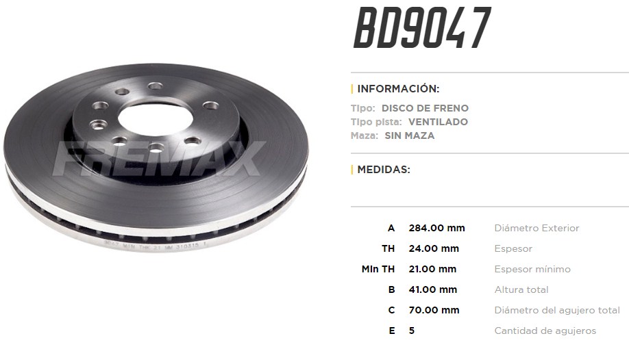 FREMAX DISCO FRENO VECTRA 93>DV  