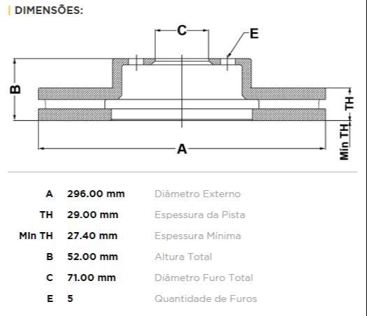 FREMAX DISCO FRENO CAPTIVA 2.4/3.6 D  