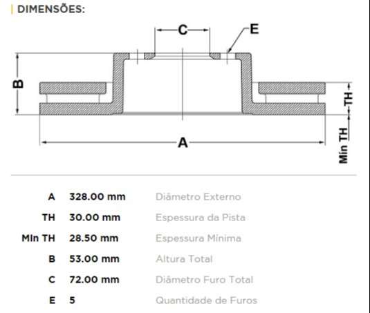 FREMAX DISCO FRENO JEEP GRAN CHEROKEE DV  