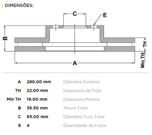 FREMAX DISCO FRENO GOL SAVEIRO VOYAGE 2013