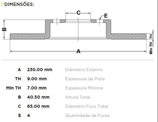 FREMAX DISCO FRENO SAVEIRO 1.6