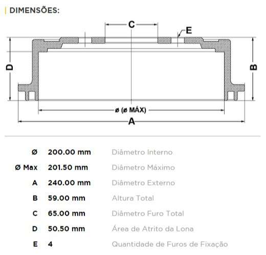 FREMAX CAMPANA FRENO VW FOX POLO SURAN CROSS 1.6 UP