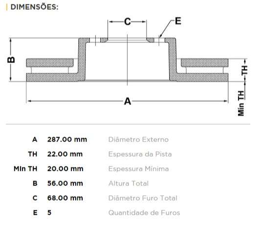 FREMAX DISCO FRENO VOLVO 940/960 DV  