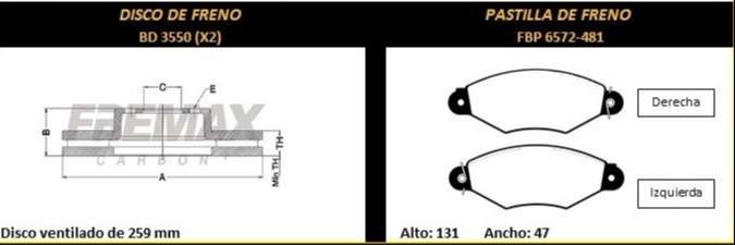 FREMAX KIT JGO DISCOS Y PASTILLAS KANGOO