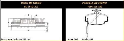 FREMAX KIT JGO DISCOS Y PASTILLAS CLIO/CLIO II