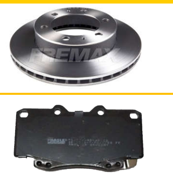 FREMAX KIT JGO DISCOS Y PASTILLAS HILUX 3.0 2005