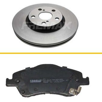 FREMAX KIT JGO DISCOS Y PASTILLAS COROLLA 2008
