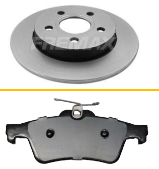 FREMAX KIT JGO DISCOS Y PASTILLAS FOCUS / VOLVO TRASERO