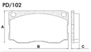 [PD102.0332] FRASLE PASTILLA EJE DELANT. 18.50MM  /DEUTZ 1800 - 4500 D - 5000 D - 6000 SISTEMA VARGA  /FORD F400 - F4000