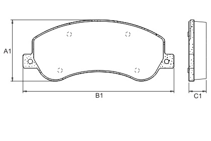 FRASLE PASTILLA EJE DELANT. 18.90MM  /VW AMAROK 2.0 10> 