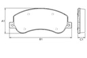 [PD1028.0332] FRASLE PASTILLA EJE DELANT. 18.90MM  /VW AMAROK 2.0 10> 