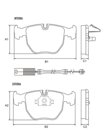 FRASLE PASTILLA EJE DELANT. 18.30MM  /BMW SERIES 5 / 7 03/14  /LAND ROVER RANGE ROVER 04>