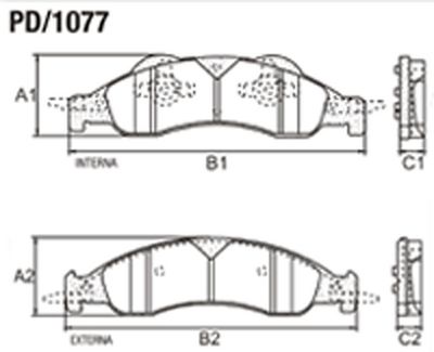 FRASLE PASTILLA EJE DELANT. 16.40MM  /SUZUKI GRAND VITARA 06/08 