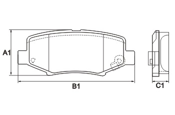 FRASLE PASTILLA EJE TRASERO 15.40MM  /JEEP CHEROKEE 08>  //  WRANGLER 07> 