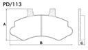 [PD113.0332] FRASLE PASTILLA EJE DELANT. 17MM  /CHEVROLET SILVERADO HD / STD / DLX TURBO 4.2 99>  /FORD F1000 00> SISTEMA BOSCH