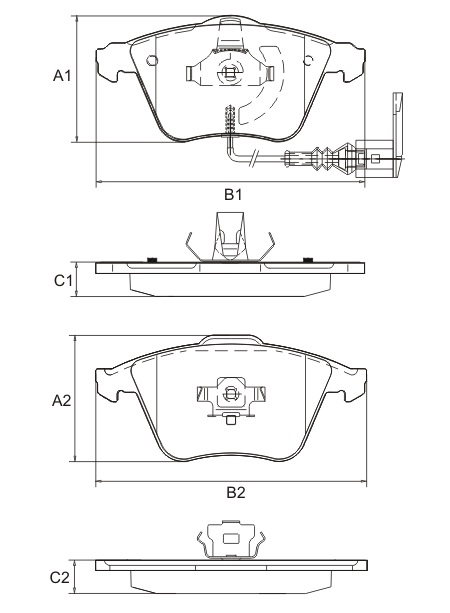 FRASLE PASTILLA EJE DELANT. 19.30MM  VW GOLF IV 04> SCIROCO 1.4 12> AUDI A3 1.8 03> (AD)