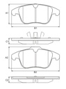 [PD1301.0332] FRASLE PASTILLA EJE DELANT. 18.50MM  /CITROEN C5 08> // PEUG 508 11>  /KIA MOTORS SPORTAGE 10/13 (ART. DISCONTINUADO)
