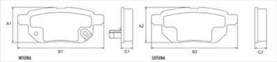 FRASLE PASTILLA EJE TRASERO 15.60MM  /TOYOTA COROLLA XRS 12> 