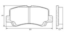 [PD1330.0332] FRASLE PASTILLA EJE DELANT. 15MM  /CHERY FASE 1.3 10> // LIFAN FOISON 17> 