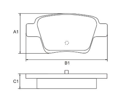 FRASLE PASTILLA EJE TRASERO 16.10MM  /CITROEN C4 08>  //  PEUG 307 04> 