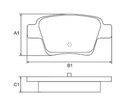 [PD1335.0332] FRASLE PASTILLA EJE TRASERO 16.10MM  /CITROEN C4 08>  //  PEUG 307 04> 
