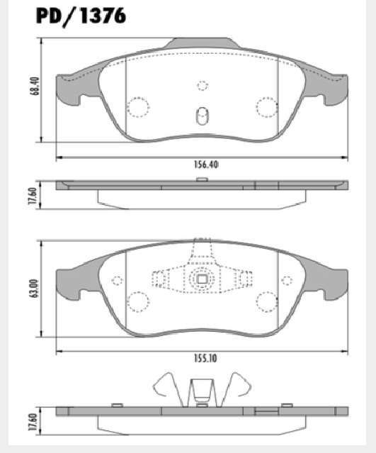 FRASLE PASTILLA EJE DELANT. 17.60MM  /RENAULT FLUENCE 2.0 10> 