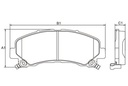 [PD1433.0332] FRASLE PASTILLA EJE DELANT. 16.05MM  /CHEVROLET S10 11> 