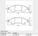 [PD1434.0332] FRASLE PASTILLA EJE DELANT. 16MM  /FORD RANGER 4X2 - 4X4 2.5 12> 