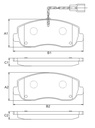 [PD1439B.0332] FRASLE PASTILLA EJE DELANT. 17.50MM  /RENAULT MASTER 13> 