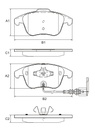 [PD1457B.0332] FRASLE PASTILLA EJE DELANT. 18.90 / 19.20 MM  /VW PASSAT 10> TIGUAN 09> VENTO 10>  /AUDI Q3 2.0 16V 11>