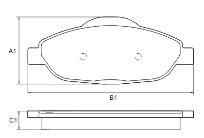 FRASLE PASTILLA EJE DELANT. 17MM  /CITROEN C4 LOUNGE 13> PEUG 308 11> 408 11> 