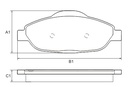 [PD1470.0332] FRASLE PASTILLA EJE DELANT. 17MM  /CITROEN C4 LOUNGE 13> PEUG 308 11> 408 11> 