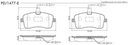 [PD1477E.0332] FRASLE PASTILLA EJE DELANT. 18.30MM  /PEUG 407 1.8 16V 04> 2.0 16V HDI 04> 
