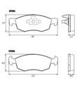 [PD1482.0332] FRASLE PASTILLA EJE DELANT. 17.80MM  /FIAT CRONOS 1.3 18> GRAND SIENA ATTRACTIVE 12> 