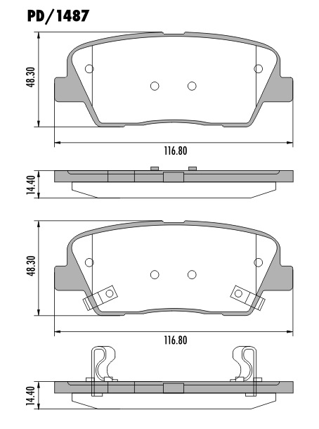 FRASLE PASTILLA EJE TARSERO 14.40MM  /HYUNDAI GENESIS 3.8 V6 08> 