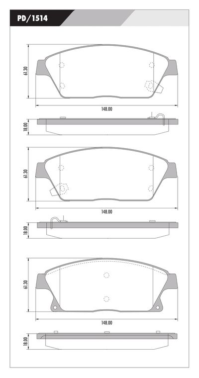 FRASLE PASTILLA EJE DELANT. 15MM  /CHEVROLET TRACKER 1.8 13> 